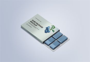 Free Gum Packaging Mockup