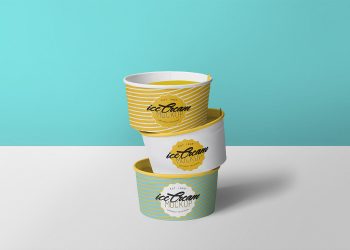 Free Ice Cream Cup Mockup