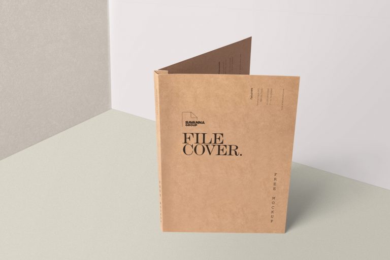Free Presentation Folder Mockup | Mockup World HQ