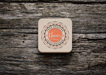 Free Simple Coaster Mockup