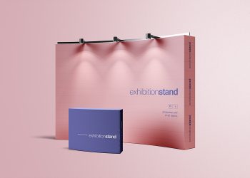 Free Simple Exhibition Stand Mockup