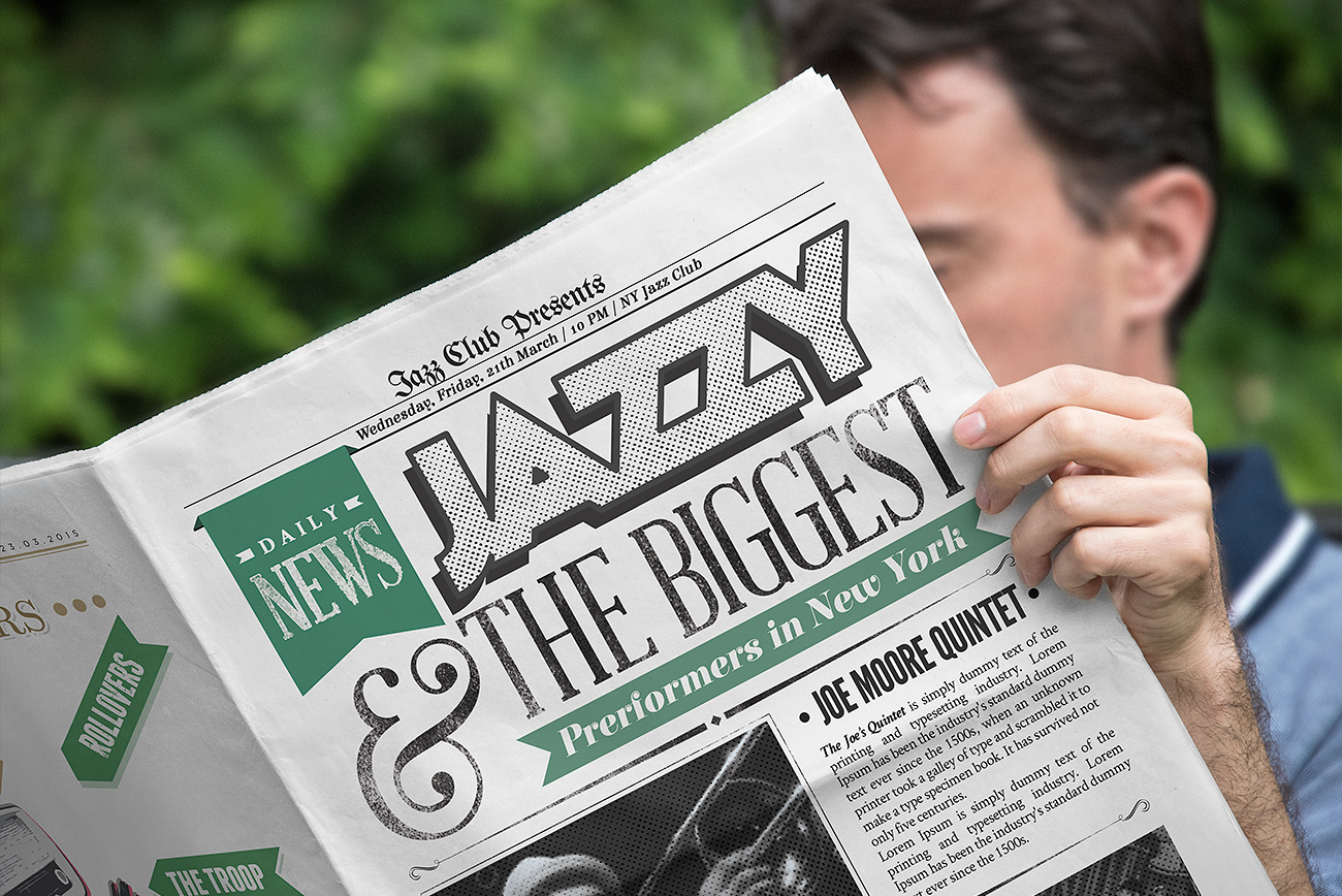 Free High-Quality Newspaper Mockup