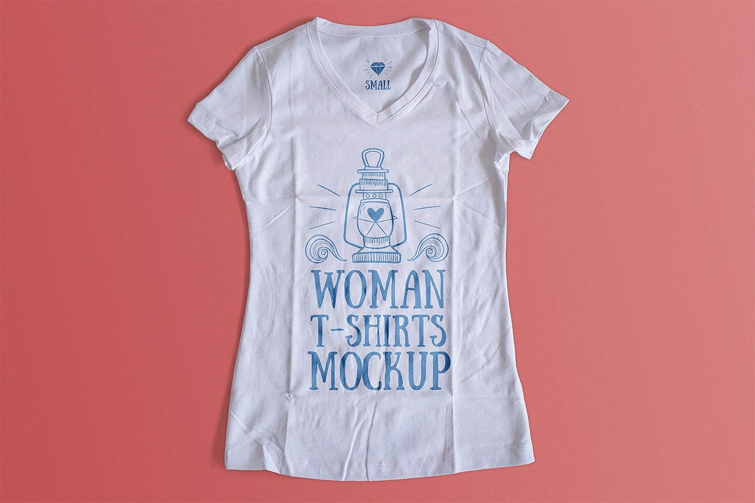 Free Woman T-Shirt Mockup