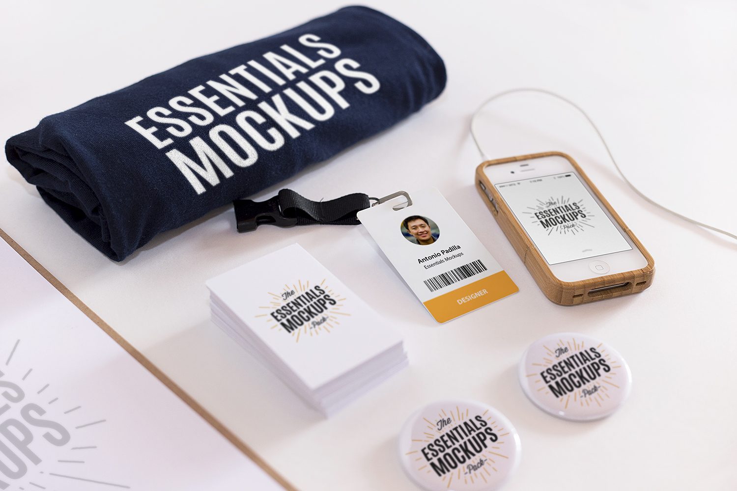 Scene Creator Mockup with a Business Card