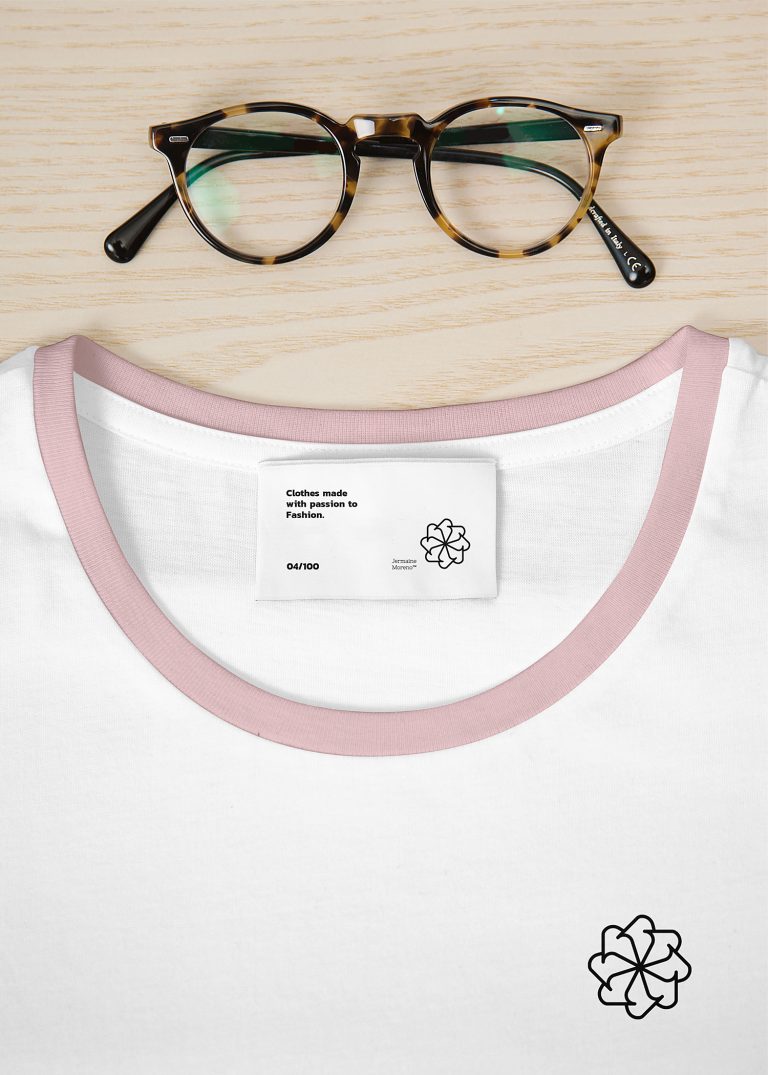 Download T-Shirt Label Free Mockup | Mockup World HQ