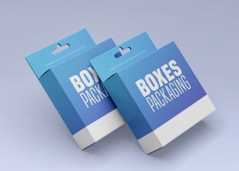 Free Box Packaging PSD Mockup Set