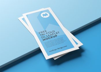 Free Tri-Fold Leaflet Mockup