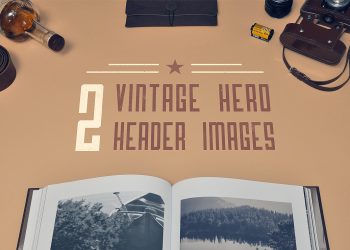 Vintage Hero Images Mockup