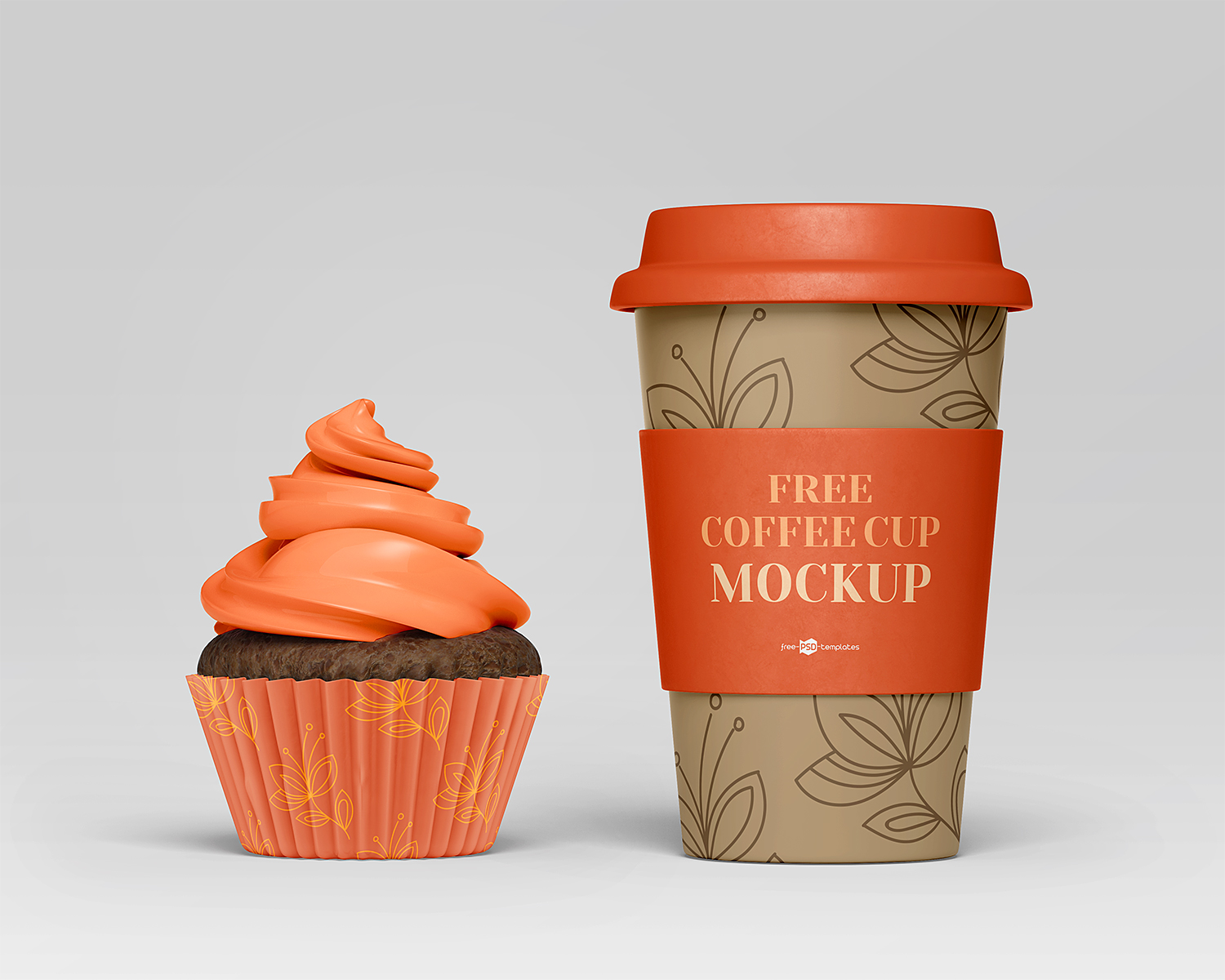Free PSD Coffee Branding Set Mockup