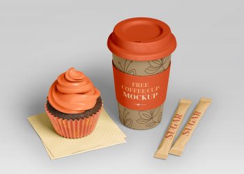 Free PSD Coffee Branding Set Mockup