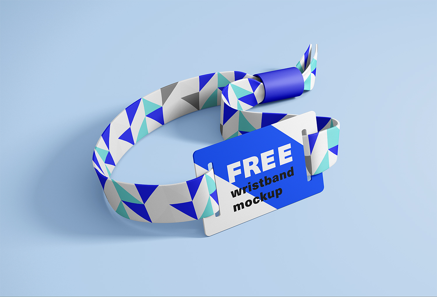 Free RFID Wristband Mockup