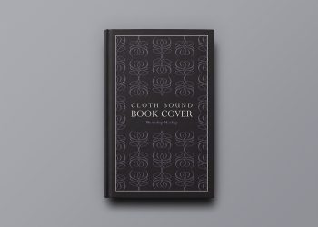 Hardcover Book Cover Mockup