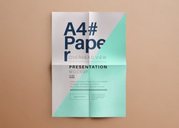 PSD A4 Overhead Paper Mock-Up