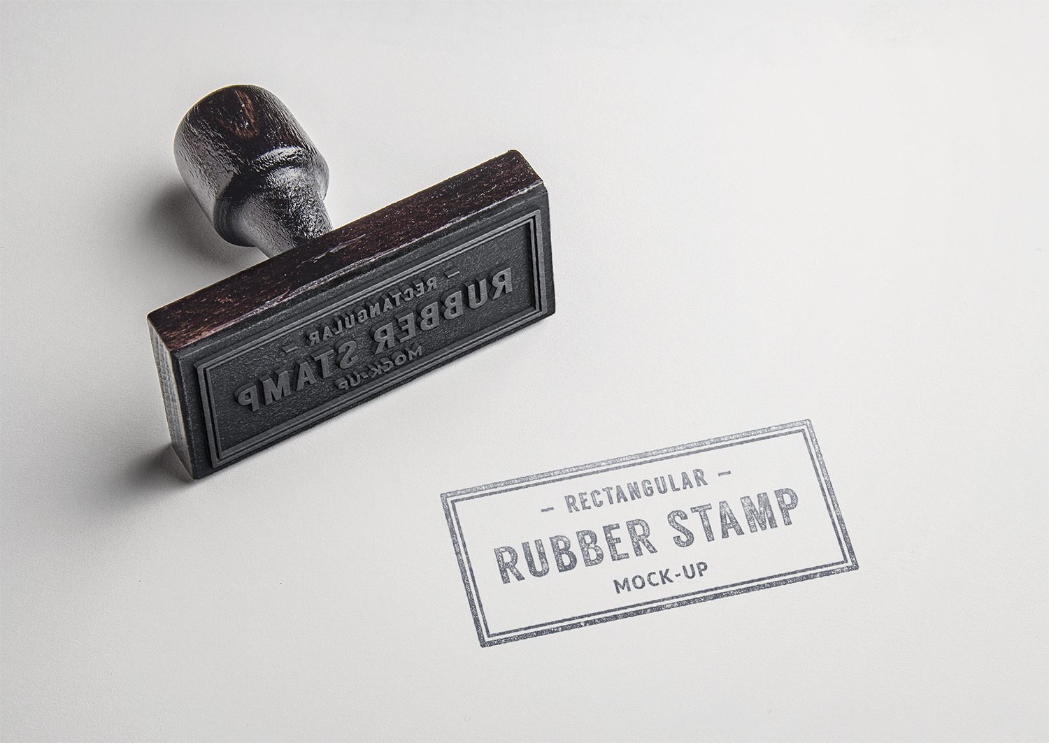 Rubber Stamp PSD Mockup
