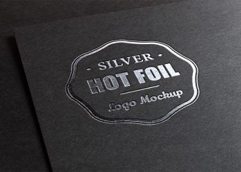 Silver Stamping Logo Mockup