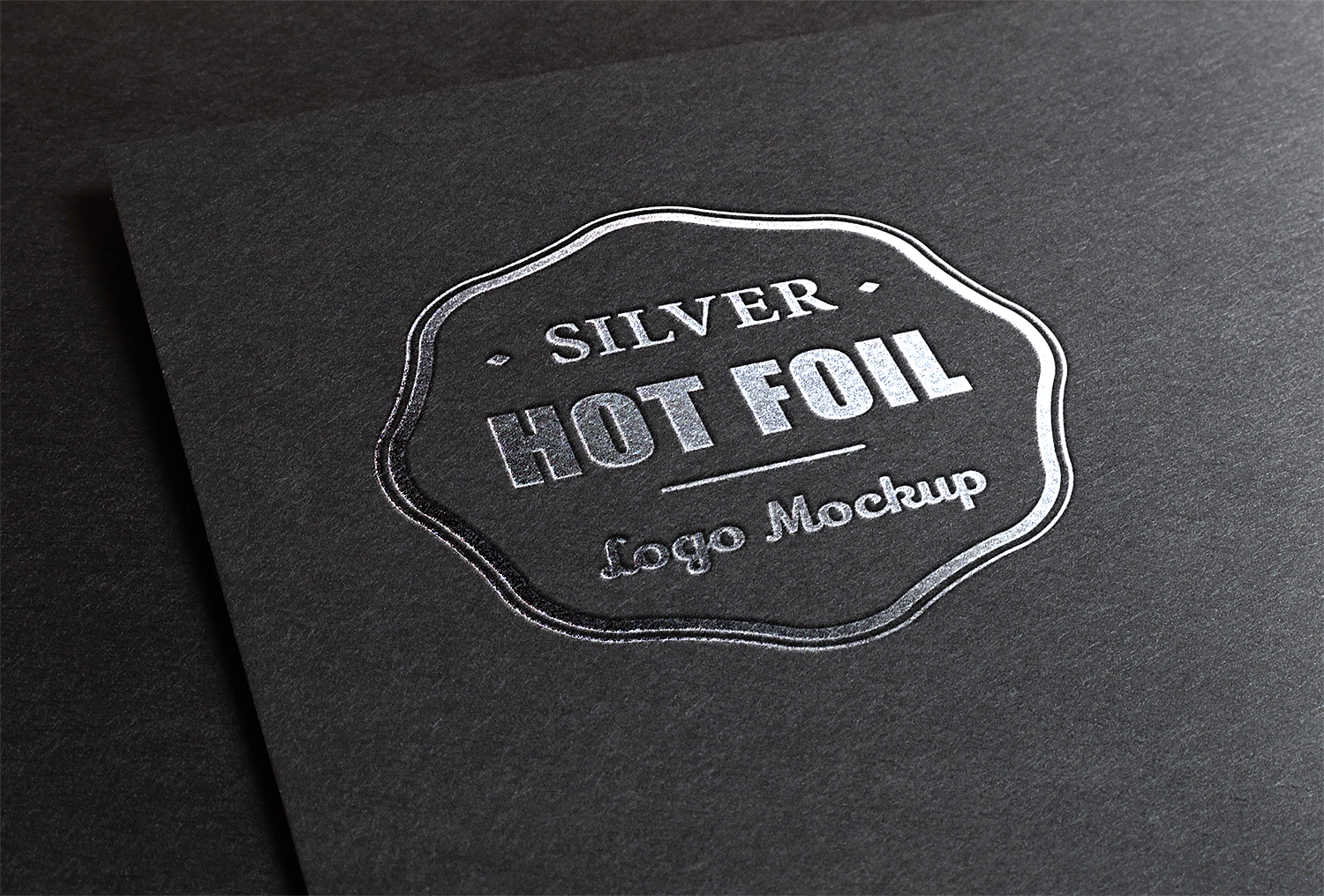 Silver Stamping Logo Mockup