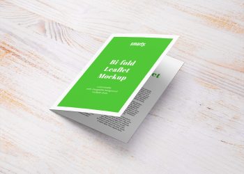 Free Bi-Fold Leaflet Mockup