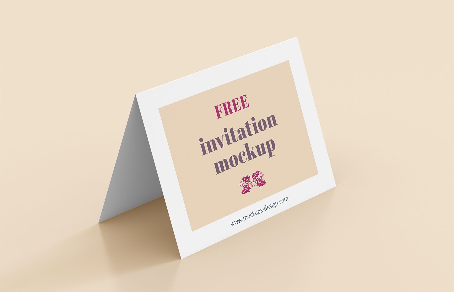 Free Invitation Mockup PSD