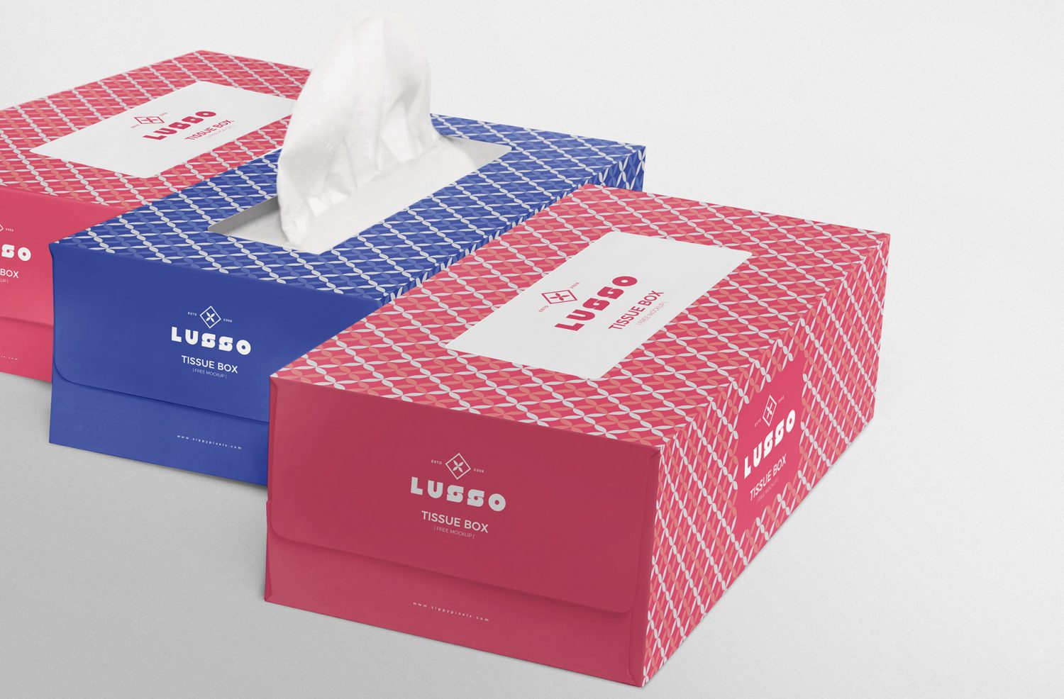 Free Premium Tissue Box Mockup | Mockup World HQ