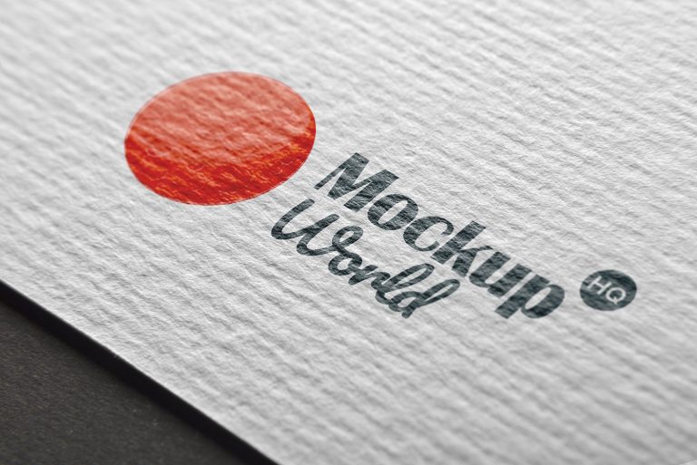 PSD A4 Overhead Paper Mock-Up | Mockup World HQ