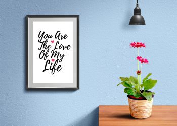 Wall Frame and Poster Mockup PSD