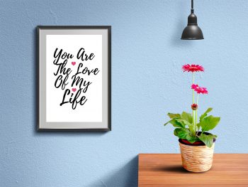 Wall Frame and Poster Mockup PSD