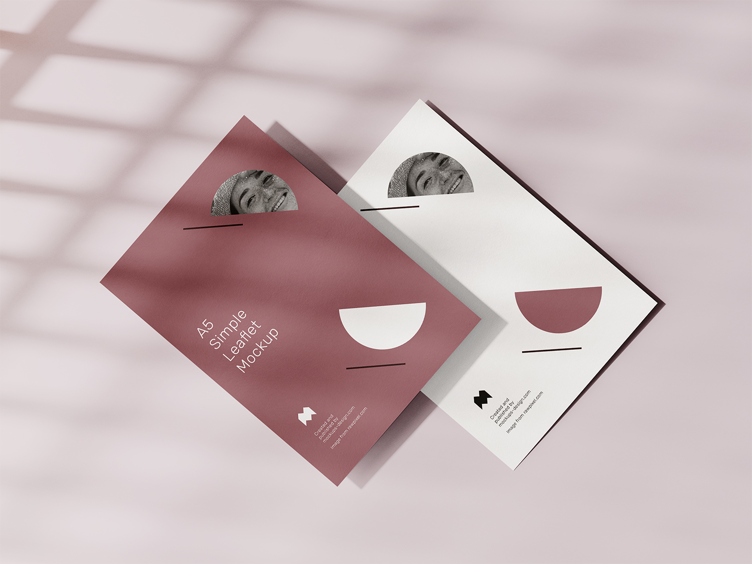 Free A5 Leaflet Mockup