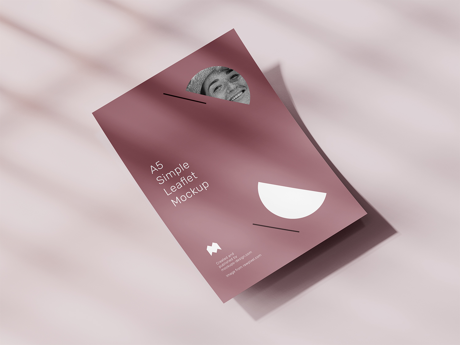 Download Free A5 Leaflet Mockup | Mockup World HQ