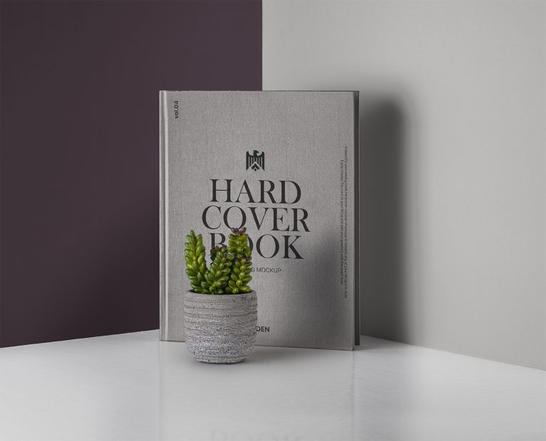 PSD Hardcover Book/Catalog Mockup | Mockup World HQ