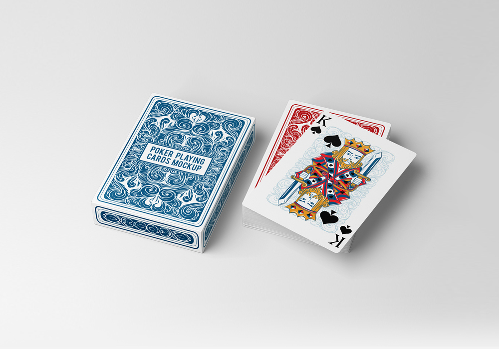 Poker Playing Cards Mock-Up