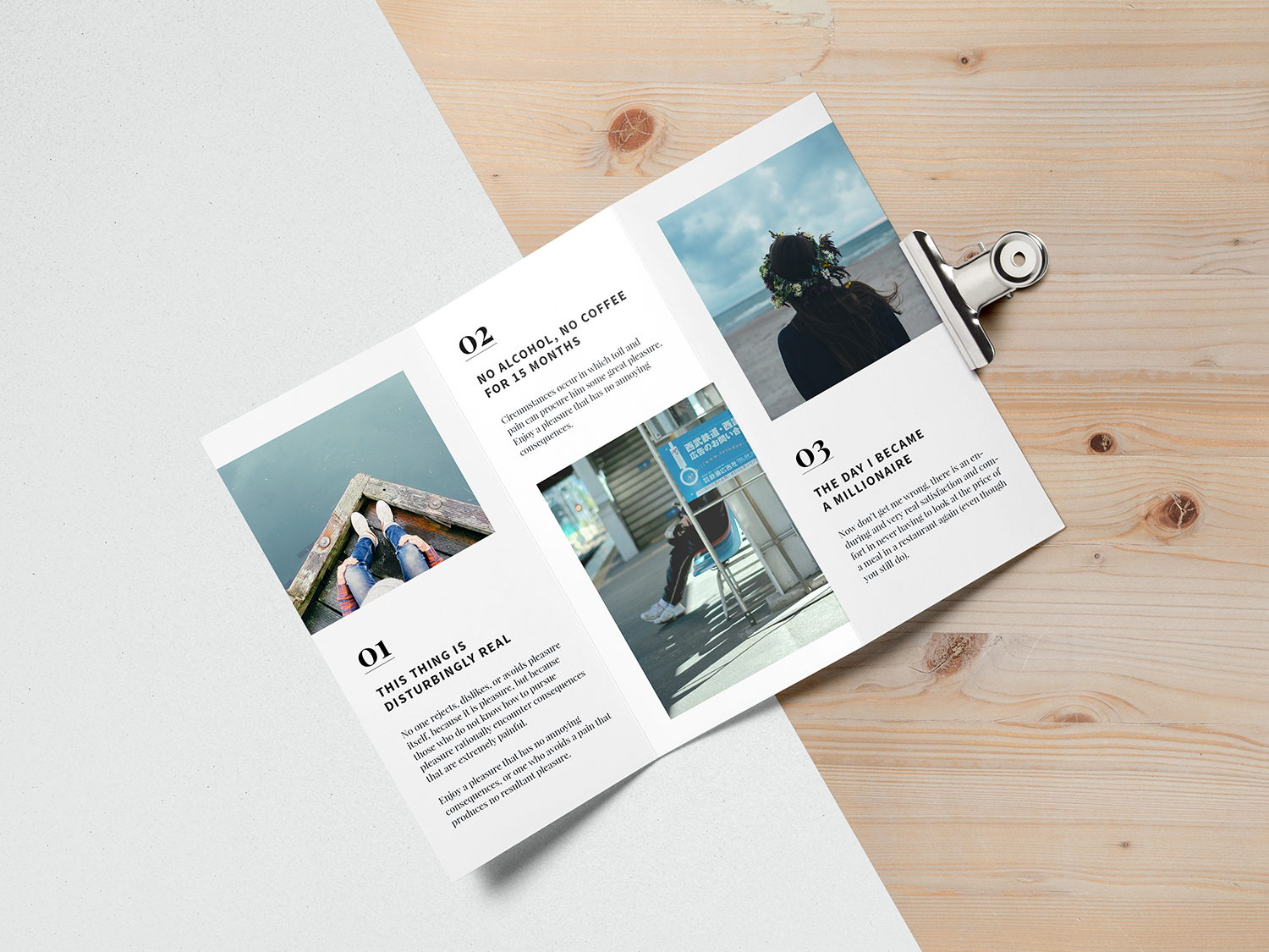 Tri-Fold Brochure Mockup