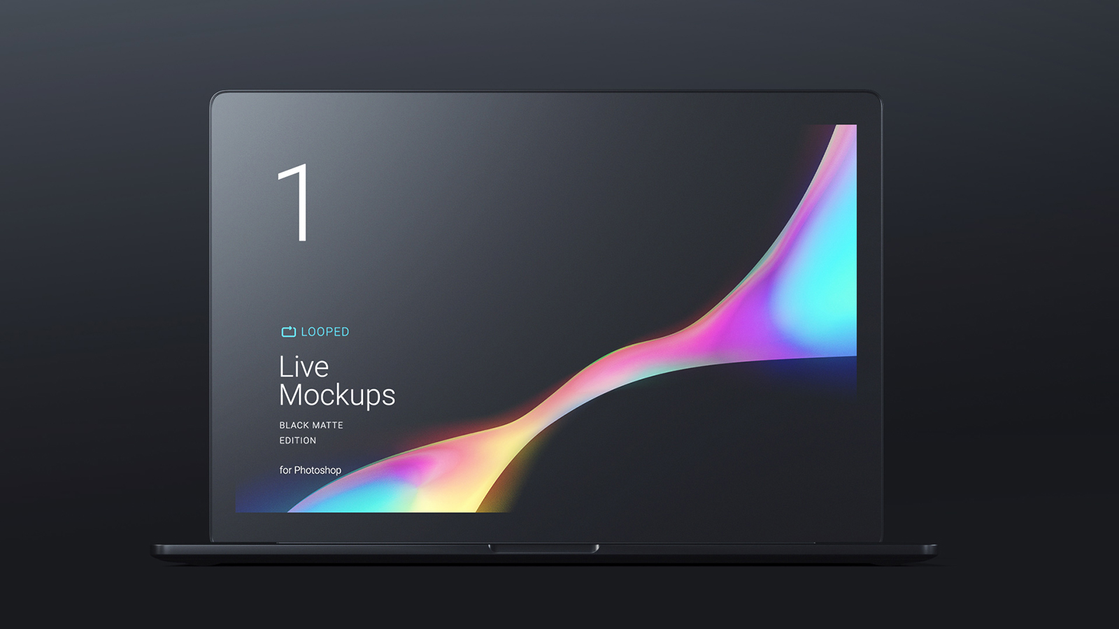 New MacBook Pro 16 inch mockups in front view