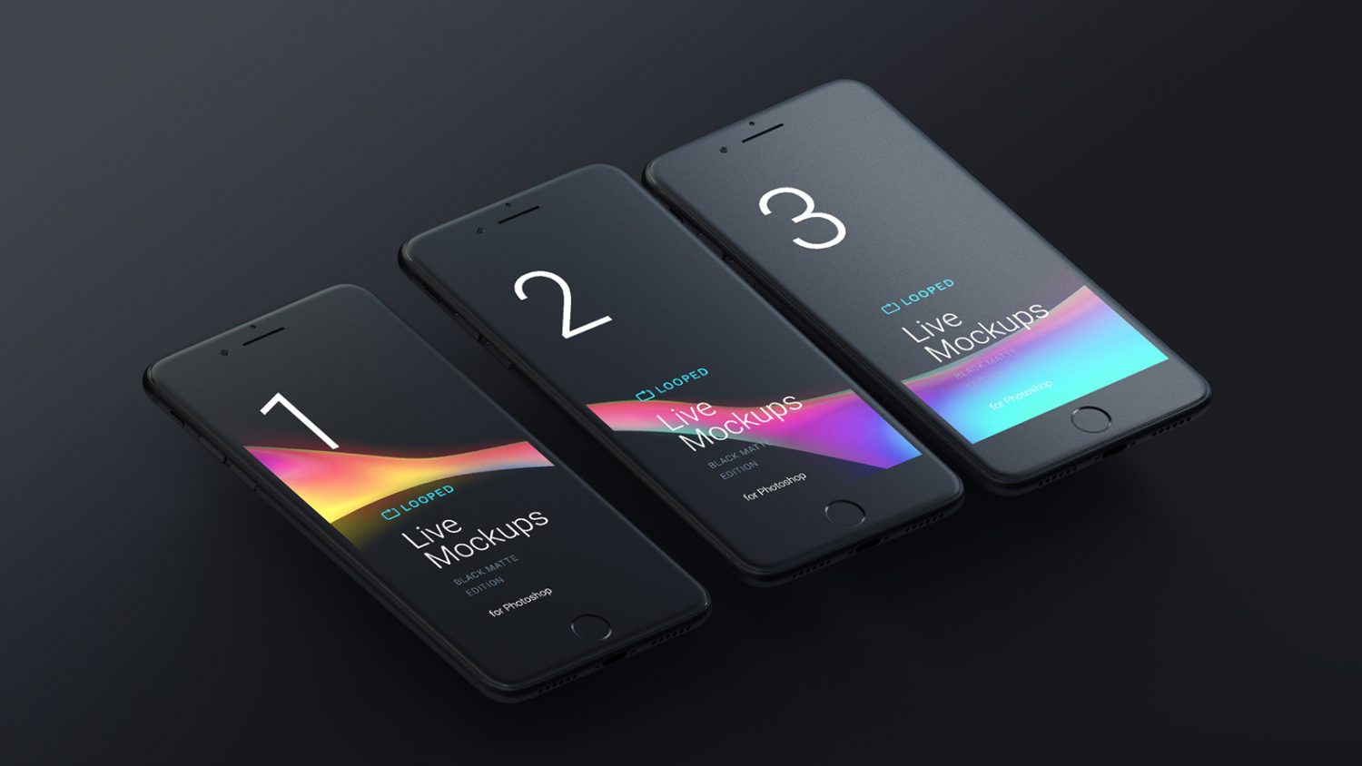 8 Black Clay Apple Devices Mockups