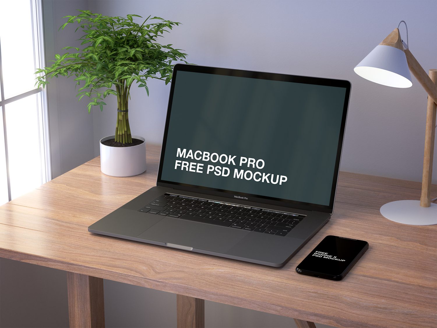 MacBook Pro and iPhone X Mockup