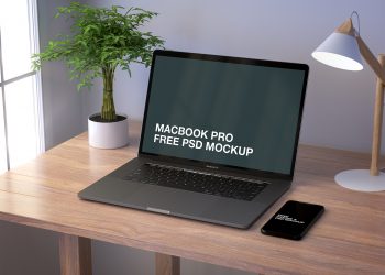 MacBook Pro and iPhone X Mockup