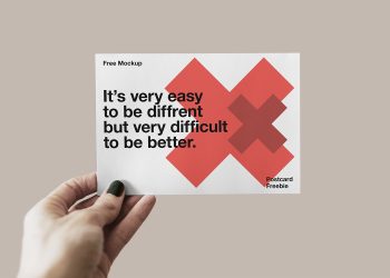 Free Postcard PSD Mockup