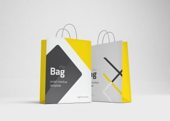 Free Square Shopping Bag Mockup