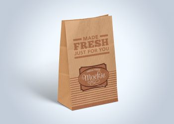 Kraft Paper Take Away Food Packaging Mockup