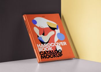 PSD Hardcover Book Catalog Mockup