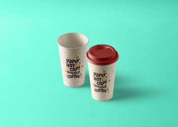 Paper Hot Cup Mockup PSD Template