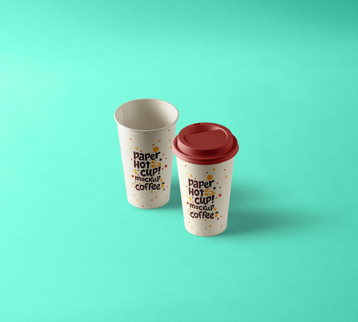 Paper Hot Cup Mockup PSD Template