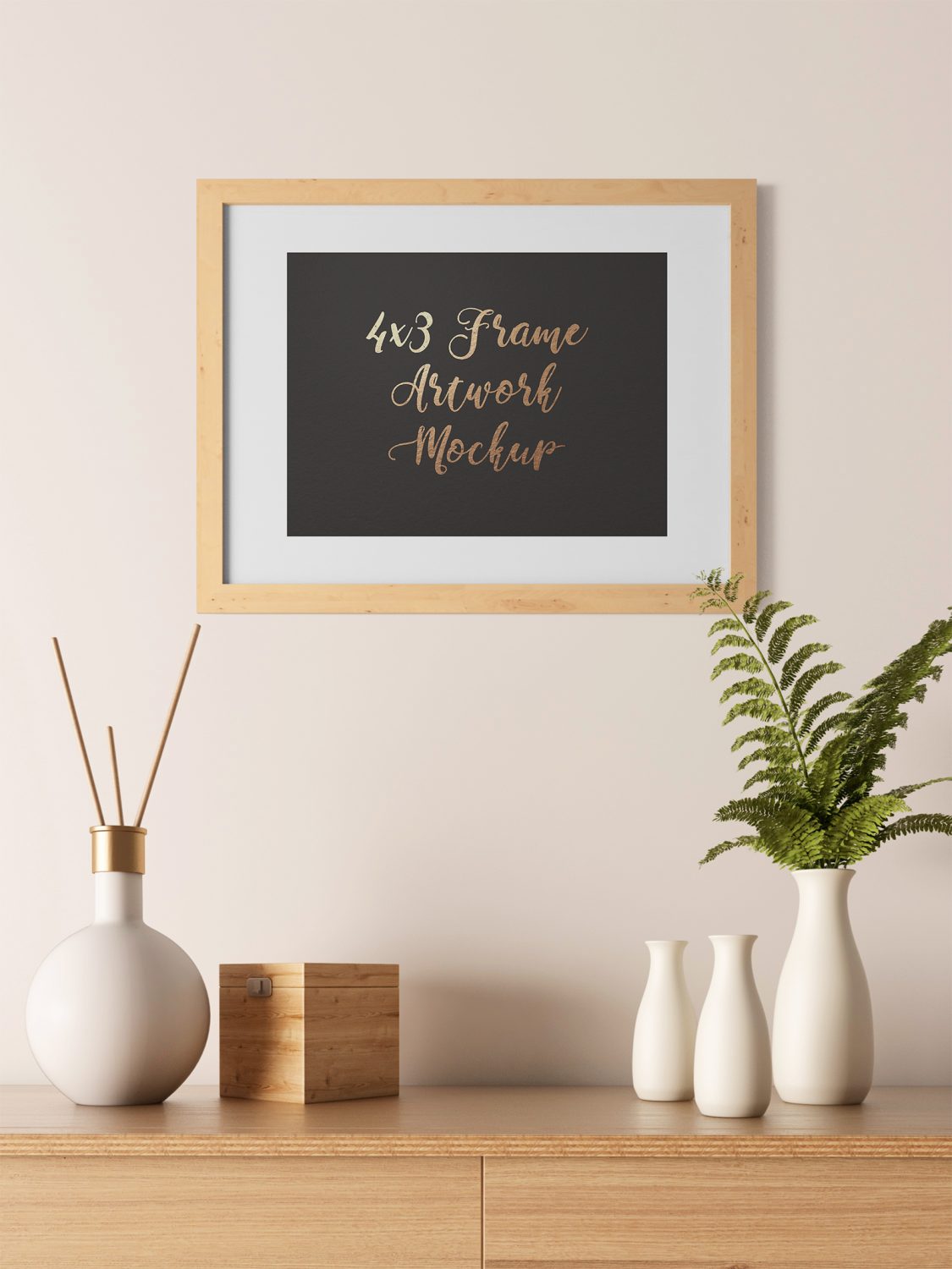 Frame Artwork Mockup Free PSD | Mockup World HQ