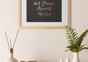 Frame Artwork Mockup Free PSD