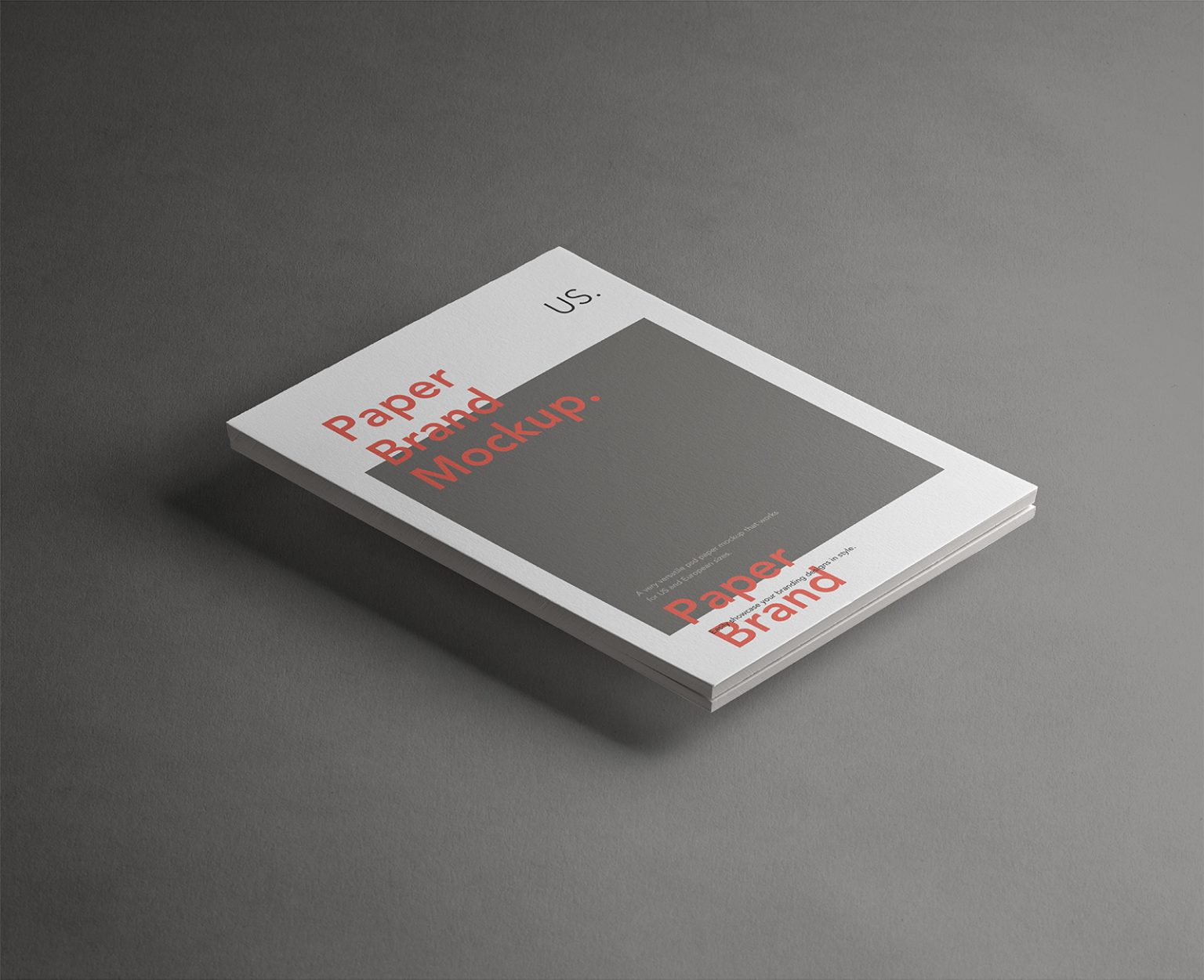 PSD A4 Paper Brand Mockup | Mockup World HQ