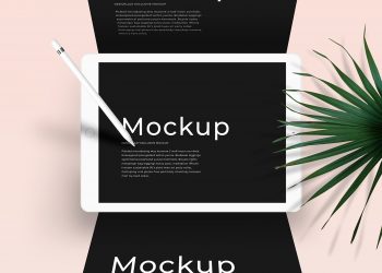 iPad Mockup Scene PSD