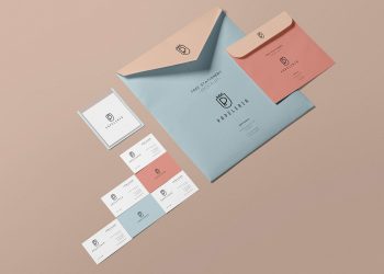 Free Envelope Stationery Mockup PSD