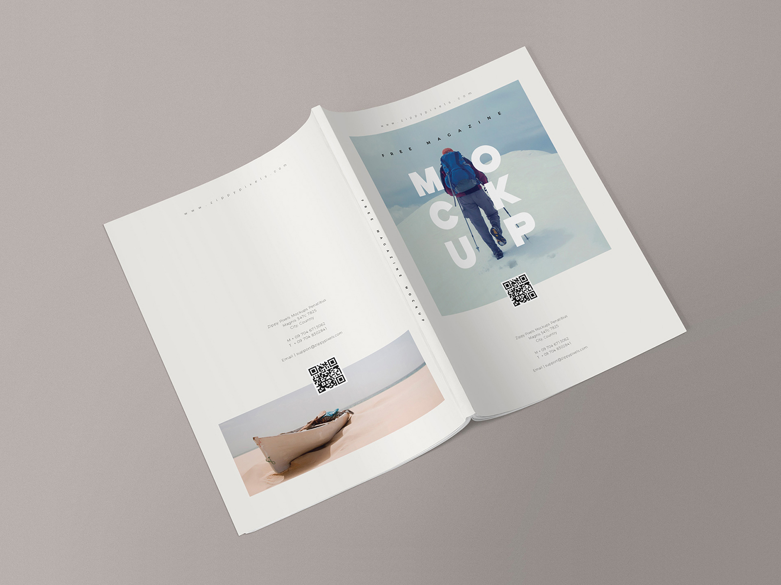 3 Free Magazine Mockup Templates