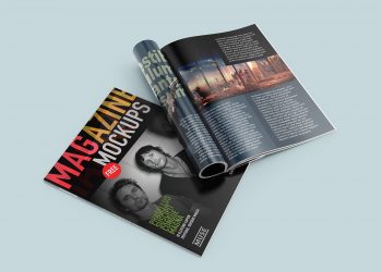 Free Magazine Mockup Set