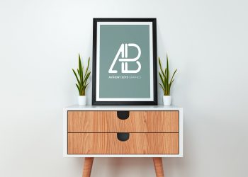 Modern Poster Mockup PSD