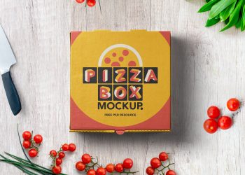 Pizza Box Mockup Packaging